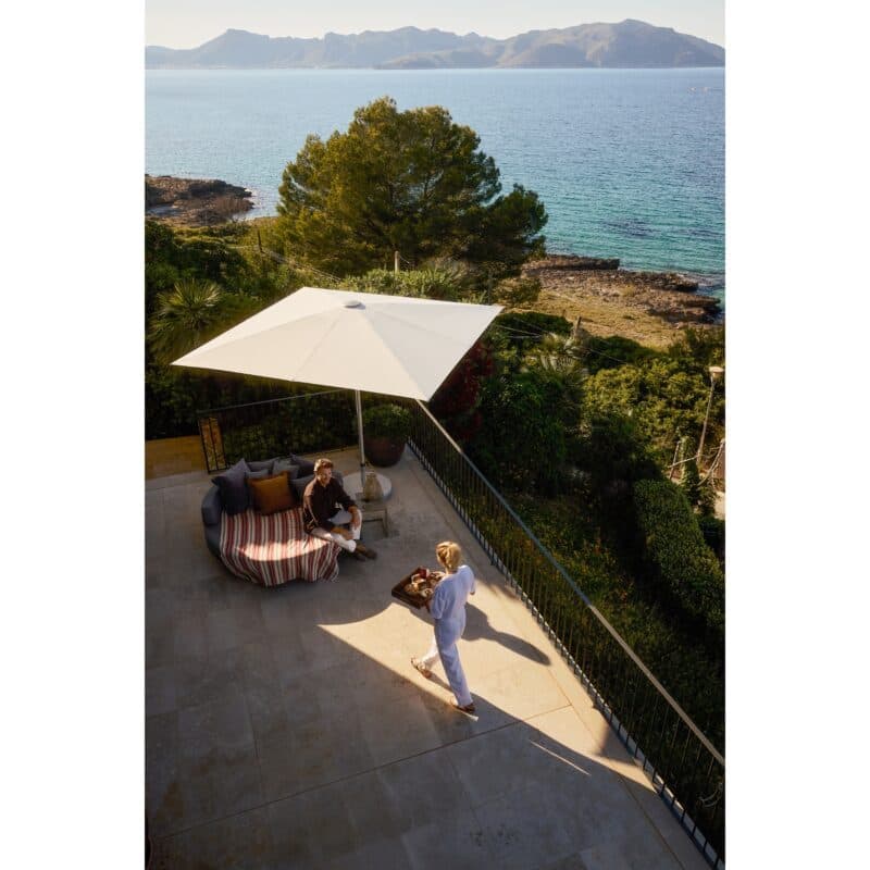 Glatz "FORTERO® Pro", Sonnenschirm, Gestell Aluminium natureloxiert (© by GLATZ AG, Schweiz)