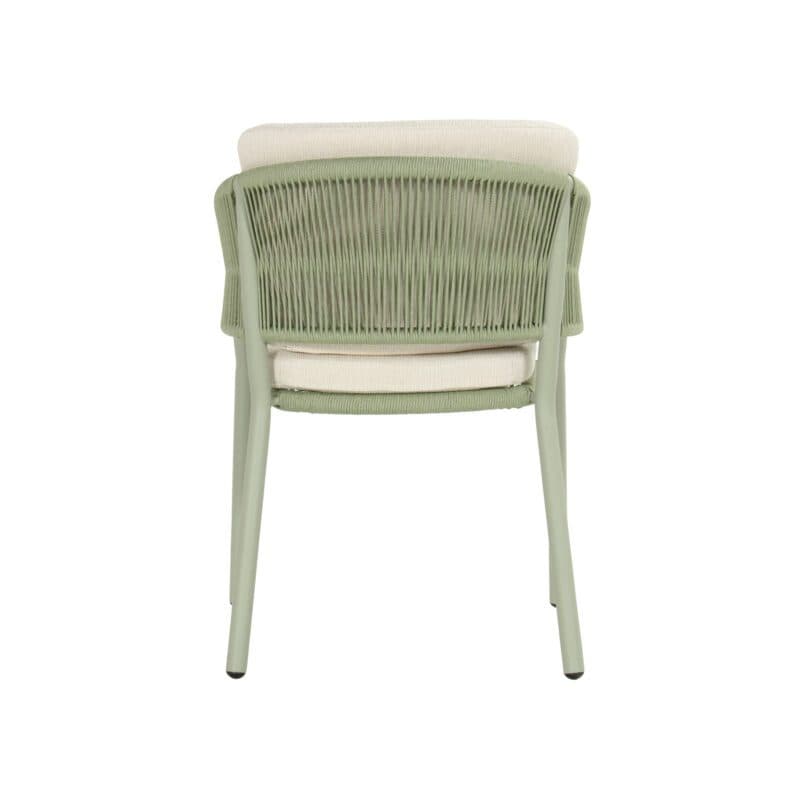 Hartman "Altea" Diningsessel, Gestell Aluminium soft green, Rope-Bespannung soft green, Weatherready® Kissen beige