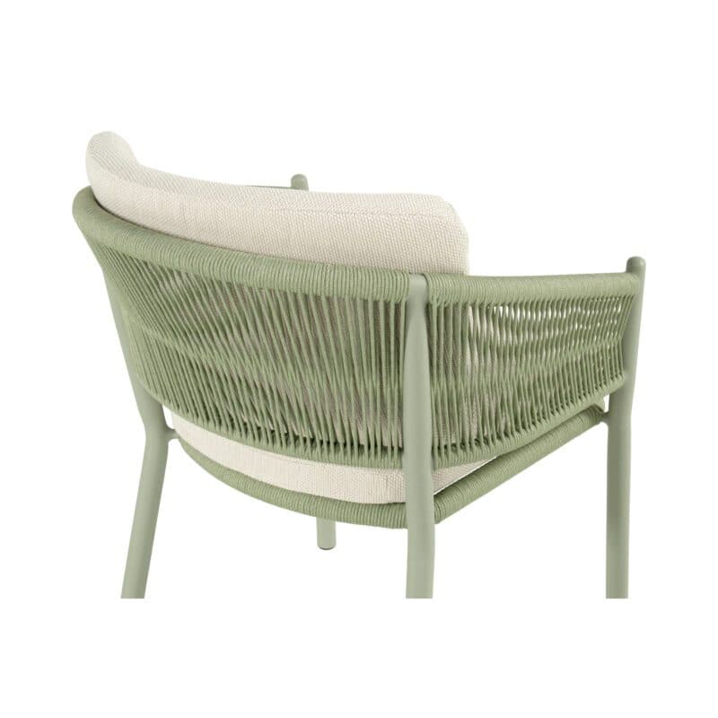 Hartman "Altea" Diningsessel, Gestell Aluminium soft green, Rope-Bespannung soft green, Weatherready® Kissen beige