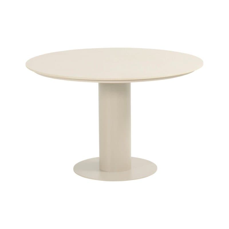 Hartman "Girona" Gartentisch Ø 120 cm, Gestell Aluminium sand, Tischplatte Keramik beige