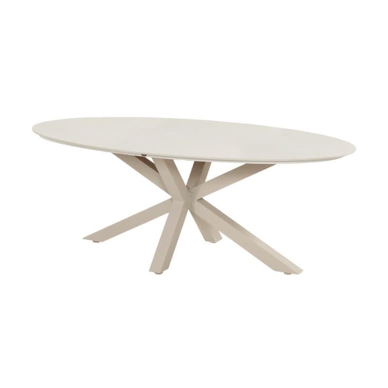 Hartman "Granada" Gartentisch 220×120 cm, Gestell Aluminium sand, Tischplatte Keramik beige