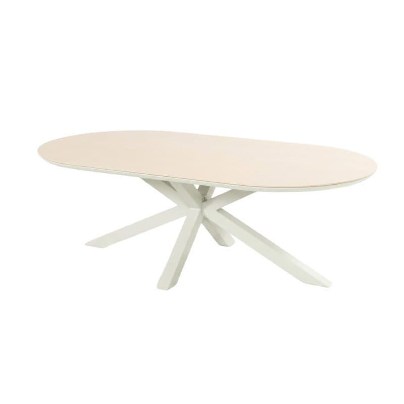 Hartman "Granada" Gartentisch 220×120 cm, Gestell Aluminium sand, Tischplatte Keramik beige