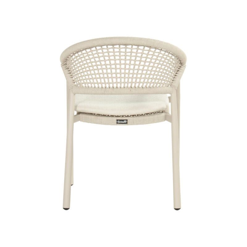 Hartman "Taragona" Stapelstuhl, Gestell Aluminium sand, Rope-Bespannung sand, Weatherready® Kissen beige