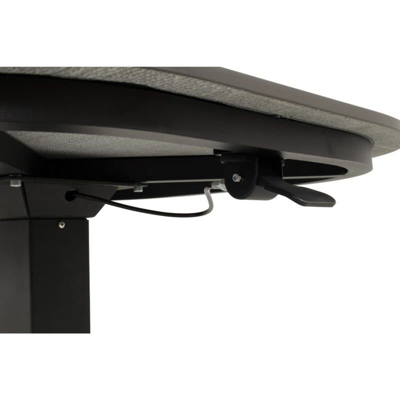 Hartman "Tubb" Bistro Lift-Tisch 70×70 cm, Gestell Aluminium schwarz, Tischplatte Keramik anthrazit