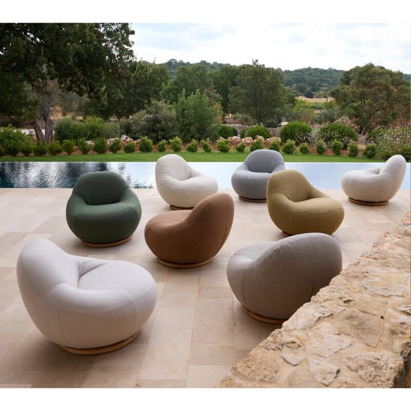 Cane-line "Gem" Loungesessel mit Teak-Drehfuß