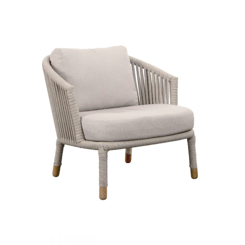 Cane-line "Moments" Loungesessel, Soft Rope sand mit QuickDry Kissen