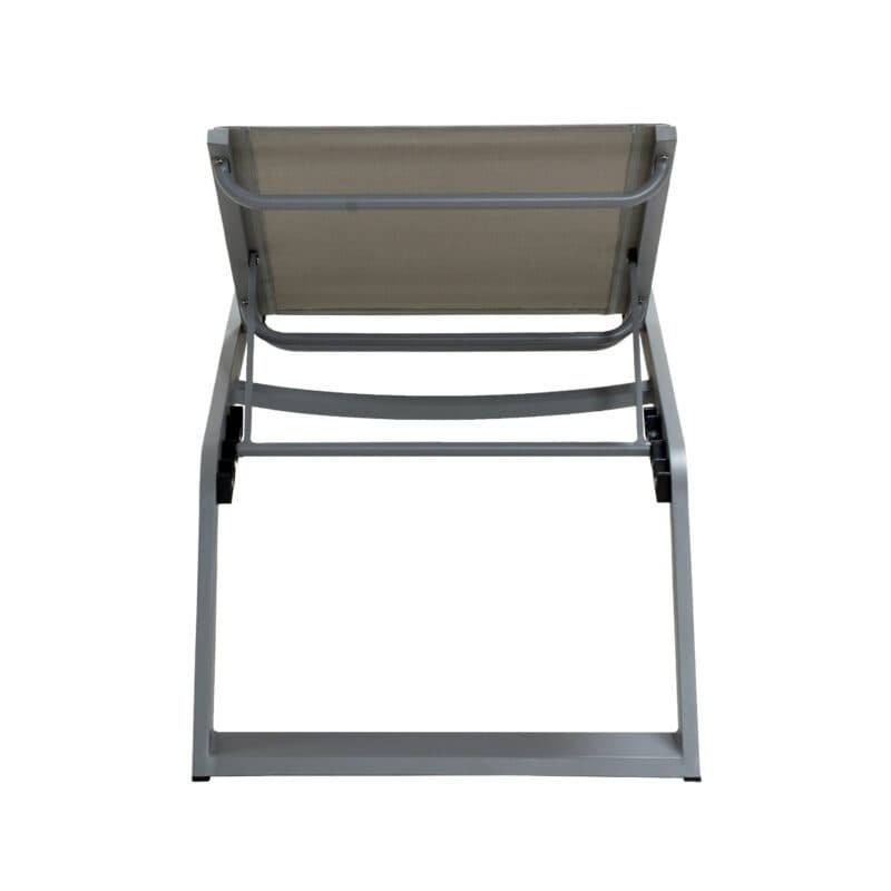 Cane-line "Siesta" Sonnenliege, Aluminium und Cane-line Tex hellgrau