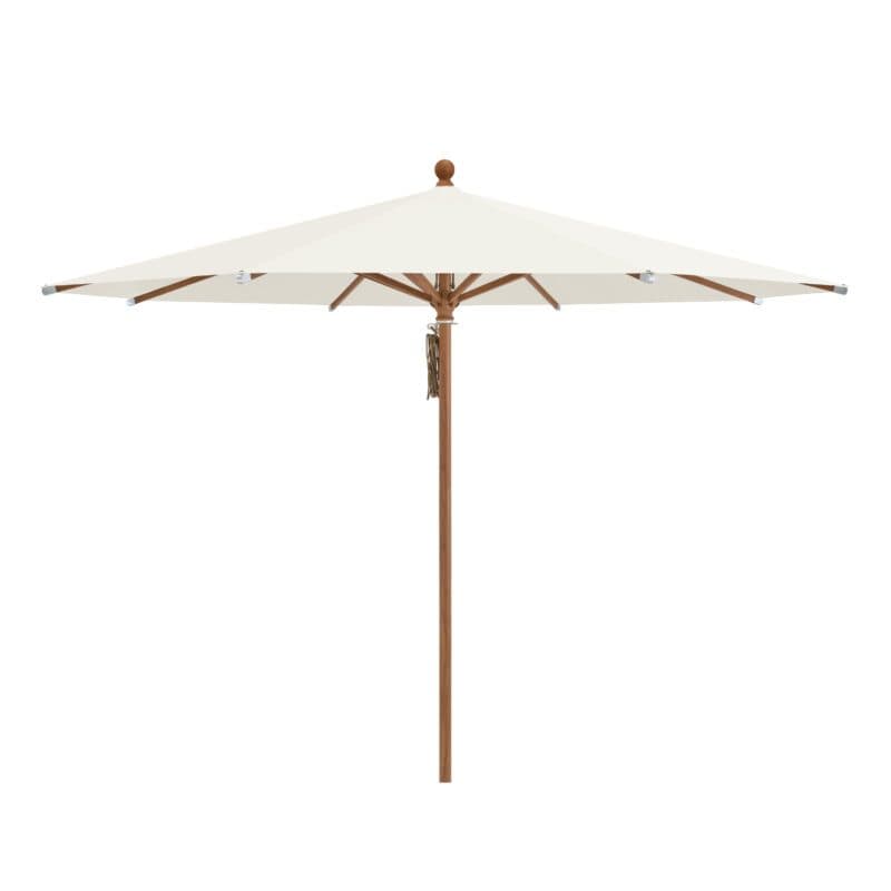 Glatz "PIAZZA®" Sonnenschirm, Gestell Aluminium Holzoptik, rund, Dessin 158 (© by GLATZ AG, Schweiz)