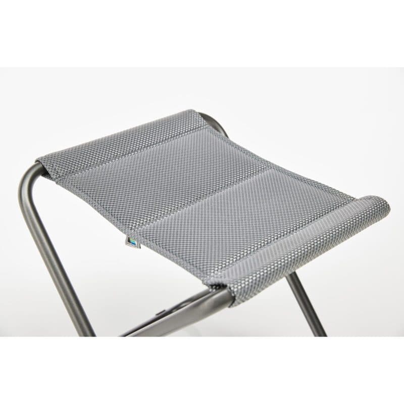 Kettler "Slight" Klapphocker, Aluminium anthrazit, Textilgewebe grau