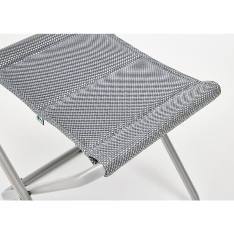 Kettler "Slight" Klapphocker, Aluminium silber, Textilgewebe grau