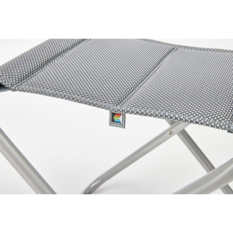 Kettler "Slight" Klapphocker, Aluminium silber, Textilgewebe grau
