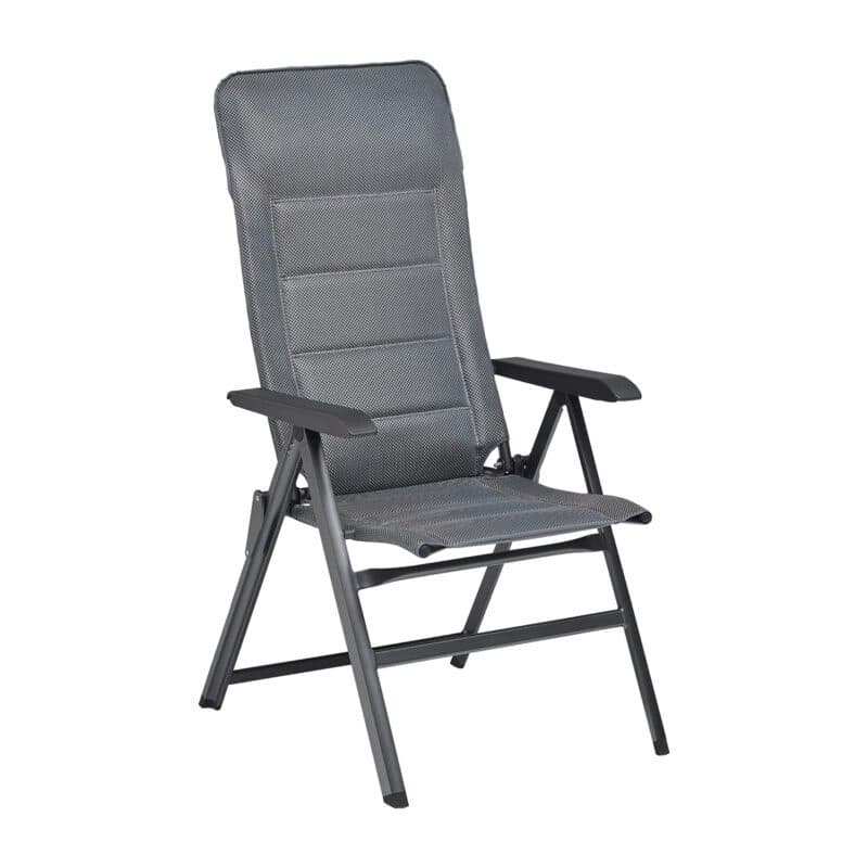 Kettler "Slight" Verstellsessel, Aluminium anthrazit, Textilgewebe grau