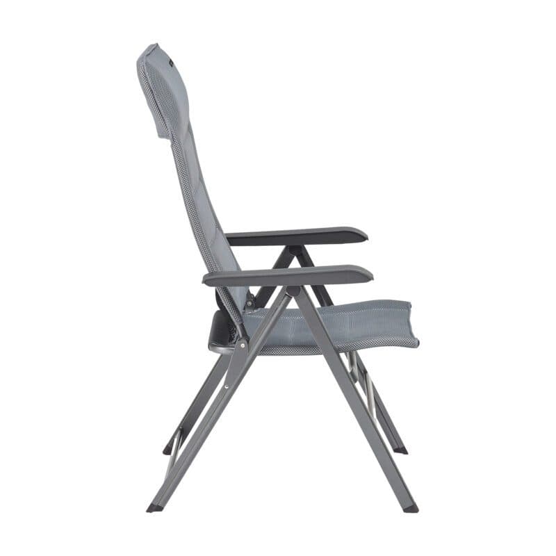 Kettler "Slight" Verstellsessel, Aluminium anthrazit, Textilgewebe grau