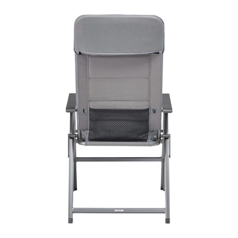 Kettler "Slight" Verstellsessel, Aluminium anthrazit, Textilgewebe grau