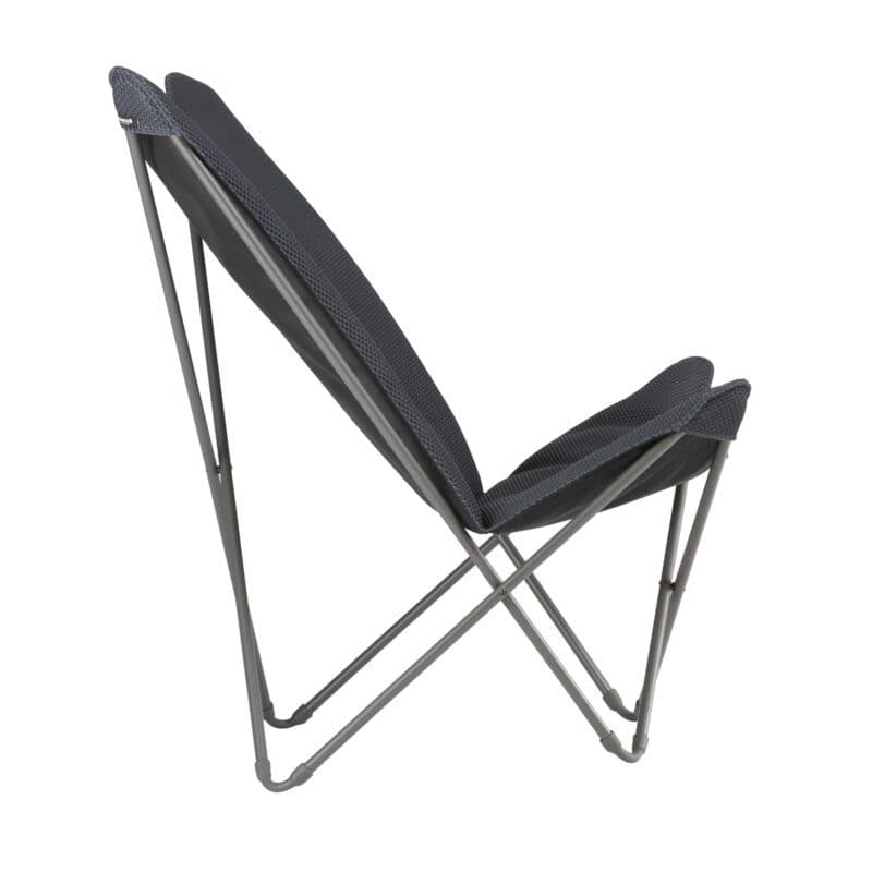 Lafuma "Pop Up XL BeComfort®" Relaxsessel, Stahlrohr titane, Bespannung BeComfort® dark grey