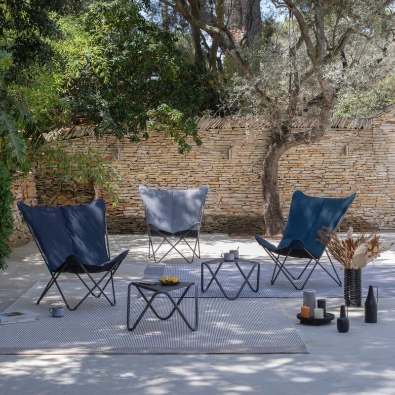 Lafuma "Pop Up XL BeComfort®" Relaxsessel, Stahlrohr titane, Lafuma "Pop Up XL BeComfort®" Relaxsessel, Stahlrohr titane, Bespannung BeComfort® dark grey, und silver - ©LAFUMA MOBILIER - Pierrick Verny BeComfort® dark grey und silver - ©LAFUMA MOBILIER - Pierrick Verny