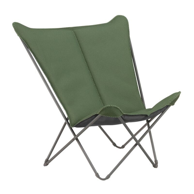Lafuma "Pop Up XL BeComfort®" Relaxsessel, Stahlrohr titane, Bespannung BeComfort® olive