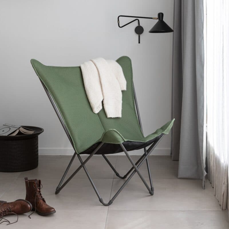 Lafuma "Pop Up XL BeComfort®" Relaxsessel, Stahlrohr titane, Bespannung BeComfort® olive - ©LAFUMA MOBILIER - Pierrick Verny