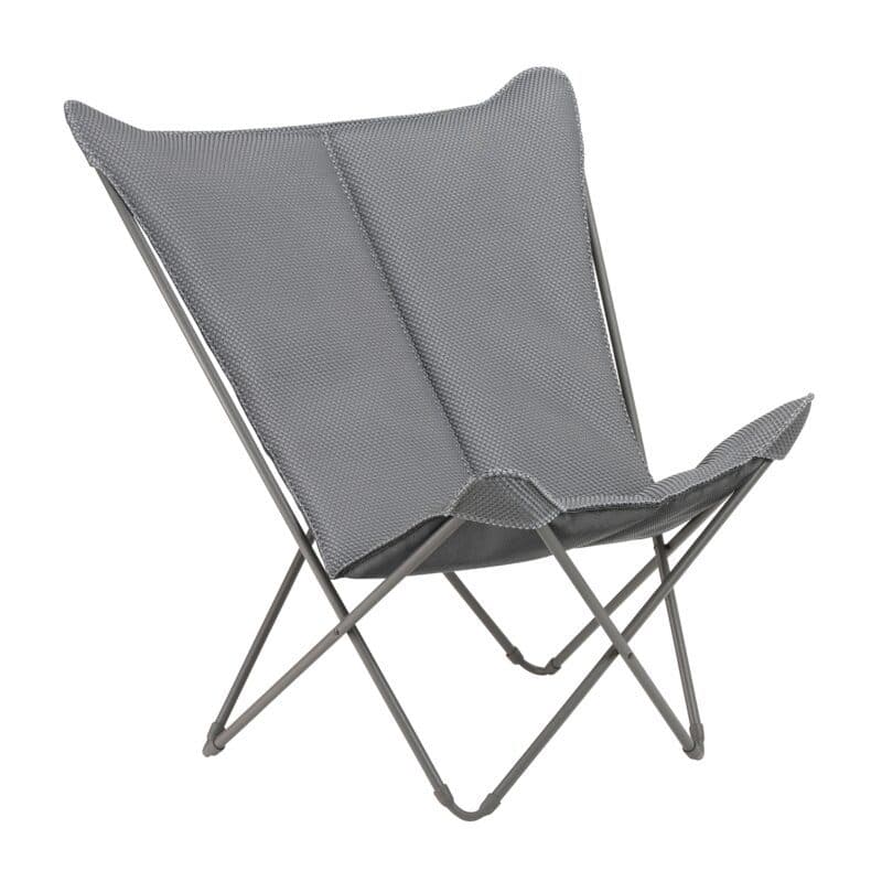 Lafuma "Pop Up XL BeComfort®" Relaxsessel, Stahlrohr titane, Bespannung BeComfort® silver