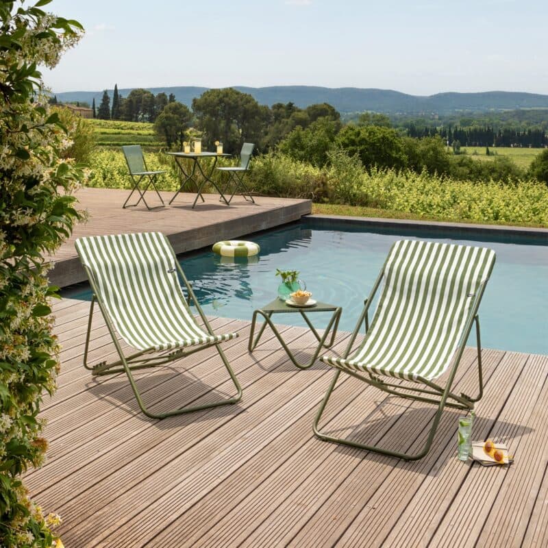 Lafuma "Maxi Transat Airlon®" Liegestuhl, Stahlrohr moss, Bespannung Airlon® moss - ©LAFUMA MOBILIER - Pierrick Verny