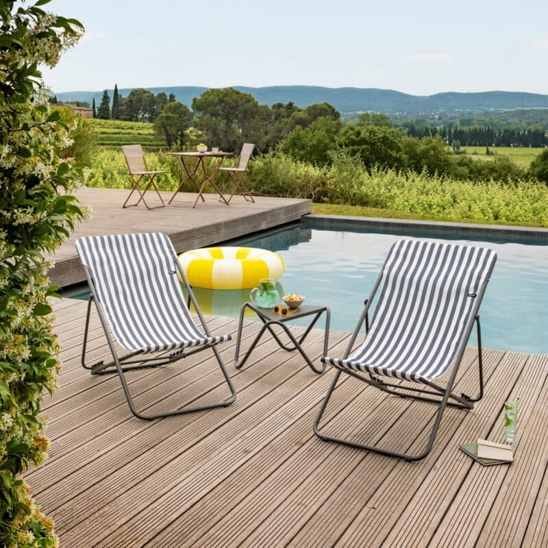 Lafuma "Maxi Transat Airlon®" Liegestuhl, Stahlrohr terre, Bespannung Airlon® terre - ©LAFUMA MOBILIER - Pierrick Verny