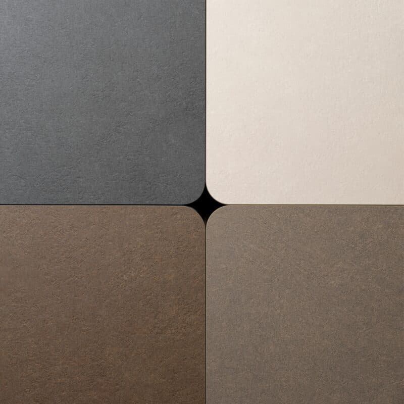 NARDI Farbkachel HPL corda, tortora, tabacco und anthrazit