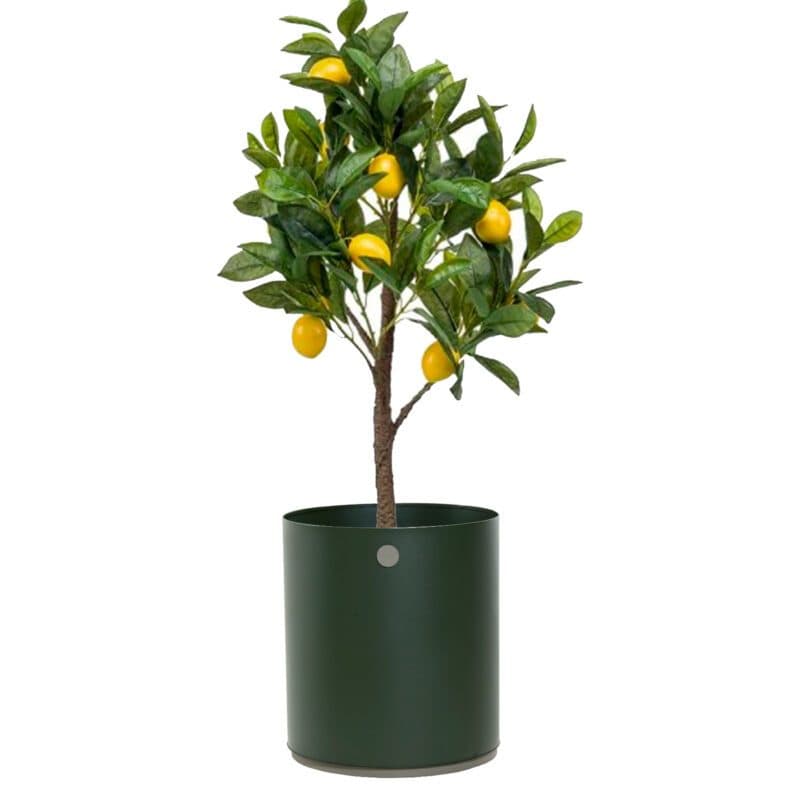 Cane-line "Grow" Pflanzgefäß Aluminium dunkelgrün/taupe, ⌀ 54 cm