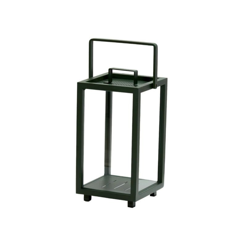 Cane-line "Lighthouse" Laterne klein, Aluminium dunkelgrün, B 23 x T 23 cm