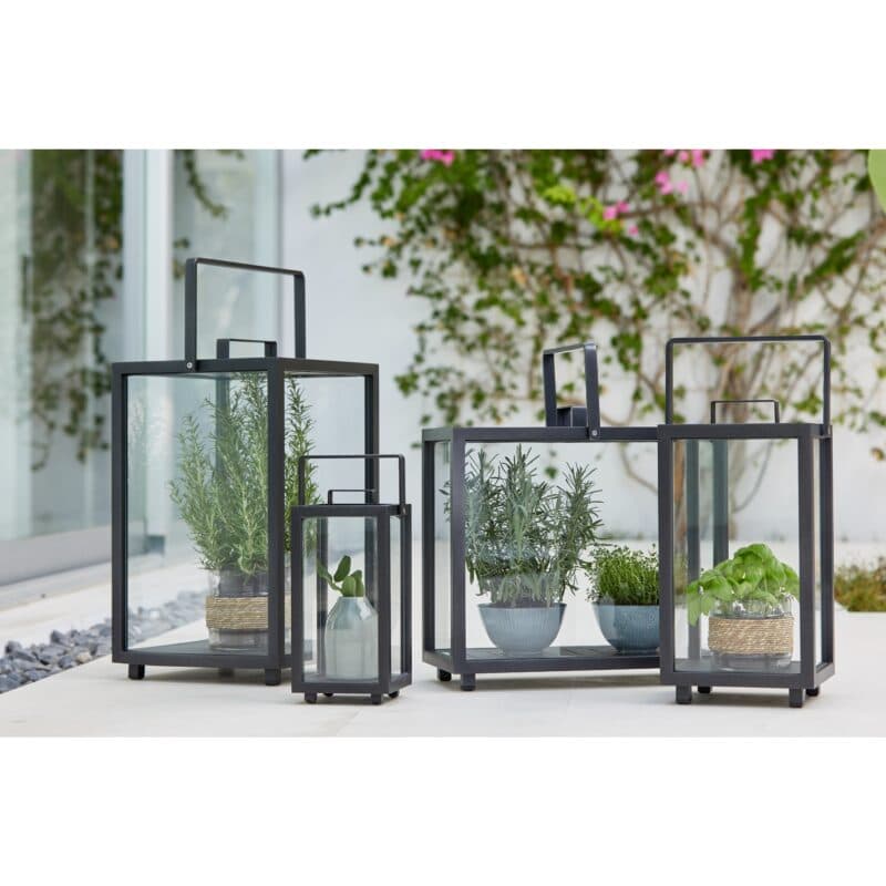 Cane-line "Lighthouse" Laterne, Aluminium lavagrau