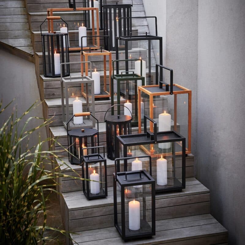 Cane-line "Lighthouse" Laterne, Teakholz/Aluminium