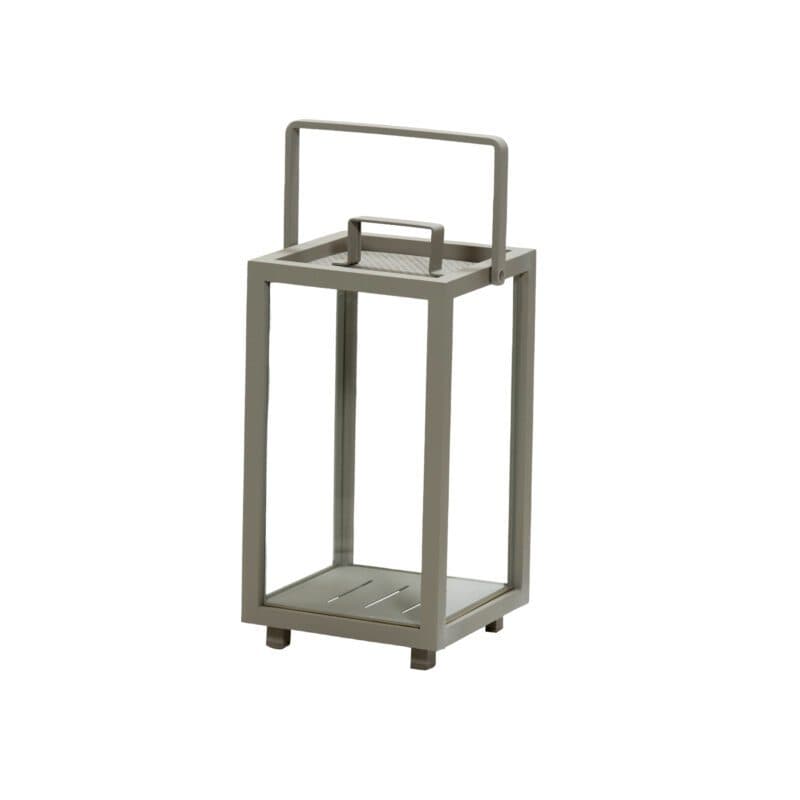 Cane-line "Lighthouse" Laterne klein, Aluminium taupe, B 23 x T 23 cm