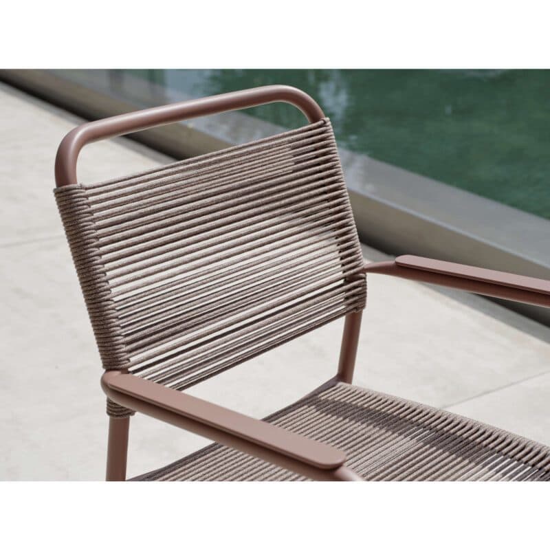 Stern "Joris" Stapelsessel, Aluminium und Rope terra