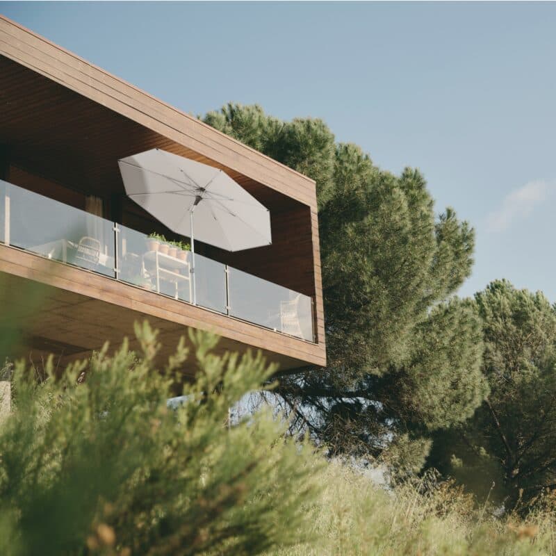 Sonnenschirm "Alu-Smart", Aluminium natureloxiert, von GLATZ (© by GLATZ AG, Schweiz)