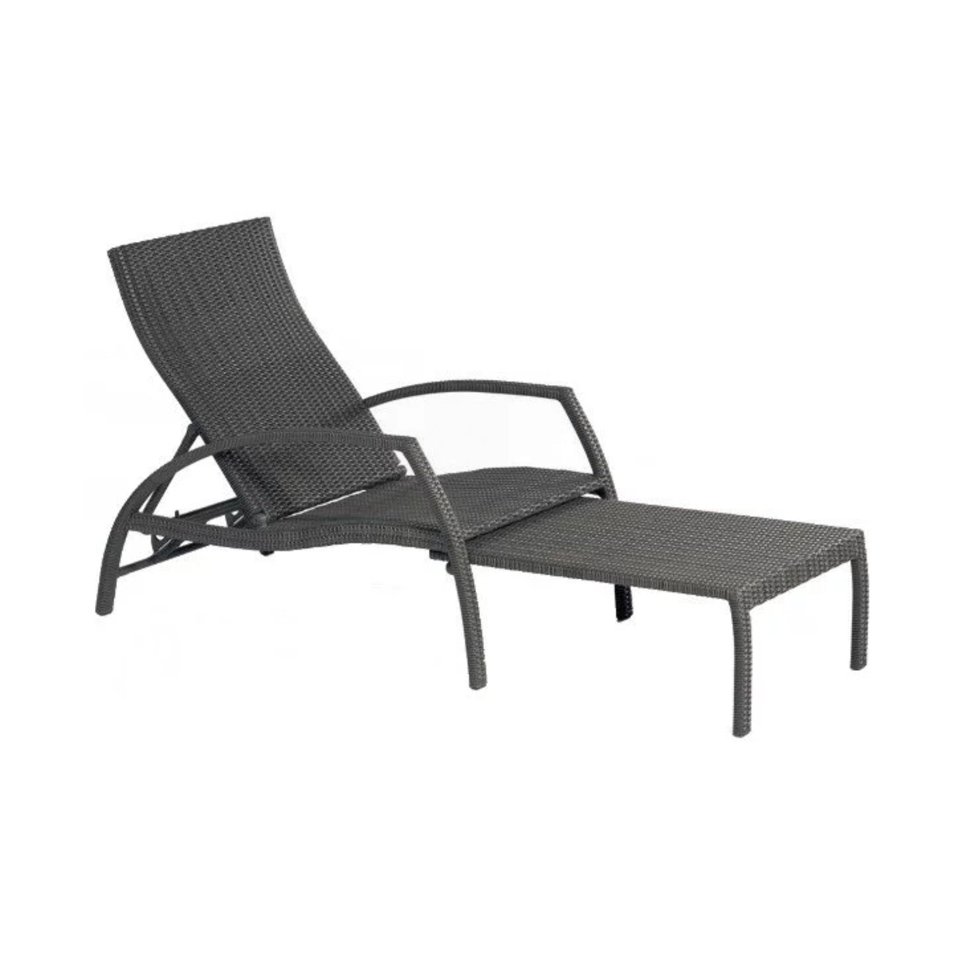 SonnenPartner Deckchair "Mauritius", Polyrattan graphit-schwarz
