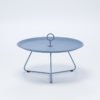 Tray Table "Eyelet" von Houe, Durchmesser 70 cm, taubenblau