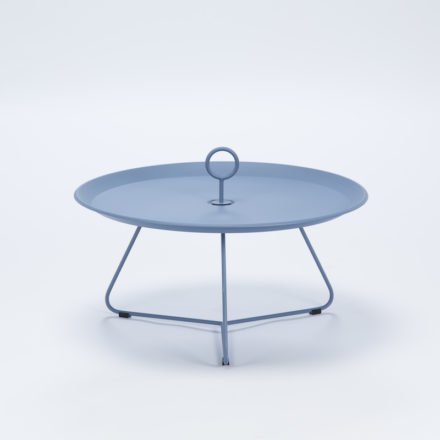 Tray Table "Eyelet" von Houe, Durchmesser 70 cm, taubenblau