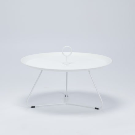 Tray Table "Eyelet" von Houe, Durchmesser 70 cm, weiß
