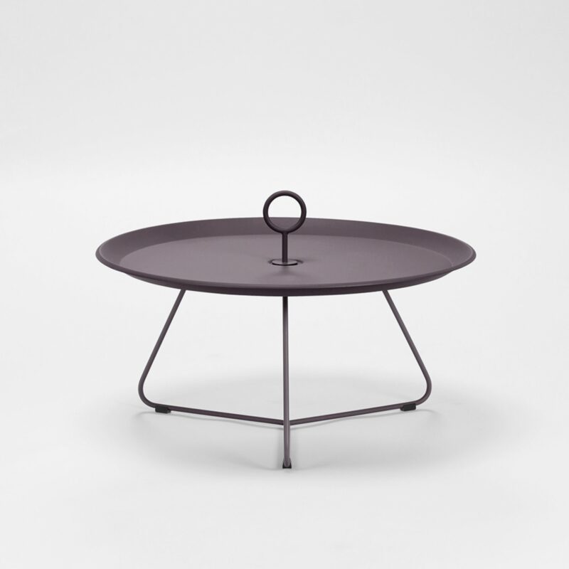 Tray Table "Eyelet" von Houe, Durchmesser 70 cm, plum