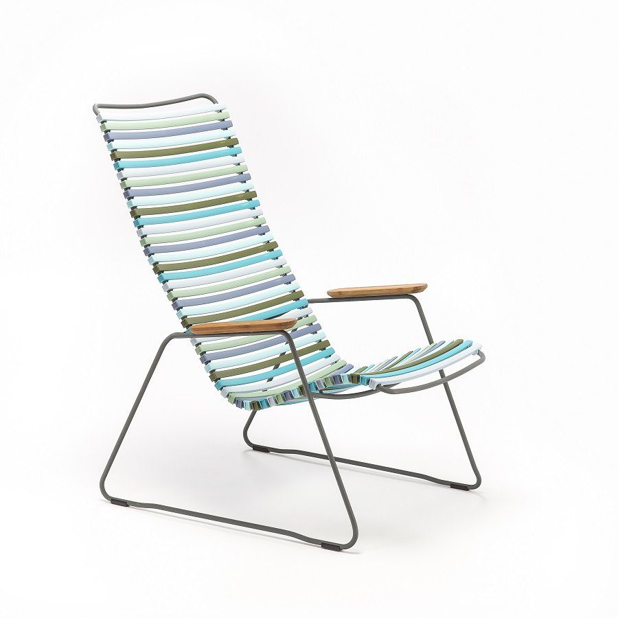 Houe "Click" Lounge Chair, bunt - kühle Farben
