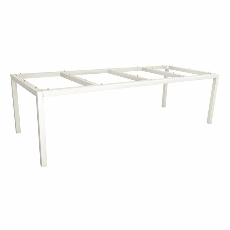 Stern Tischgestell Aluminium weiß, 250x100 cm