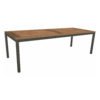Stern Tischsystem, Gestell Aluminium anthrazit, Tischplatte Old Teak, Größe: 250x100 cm