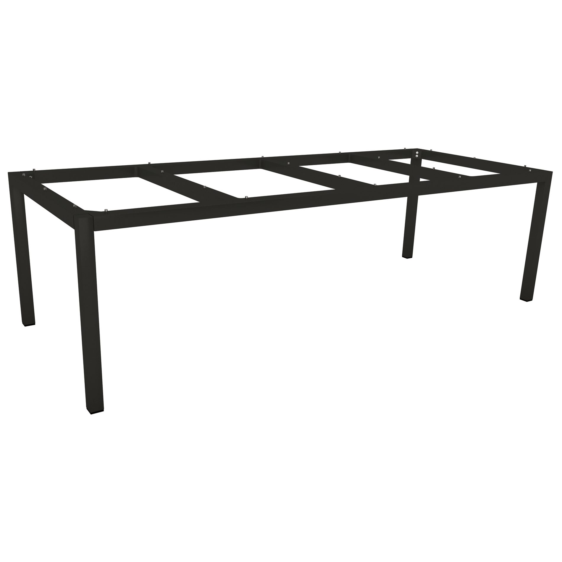 Stern Tischgestell Aluminium schwarz matt, 250x100 cm