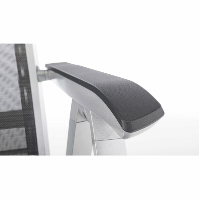 Kettler "Forma II" Multipositionssessel, Gestell Aluminium silber, Sitzfläche Textilgewebe graphit