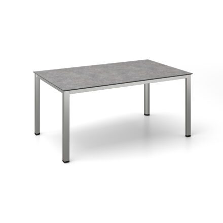 Kettler "Cubic" Gartentisch, Gestell Edelstahl, Tischplatte HPL Kalksandstein, 160x95 cm
