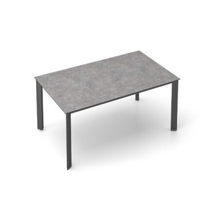 Kettler "Edge" Gartentisch, Gestell Aluminium anthrazit, Tischplatte HPL Kalksandstein, 160x95 cm
