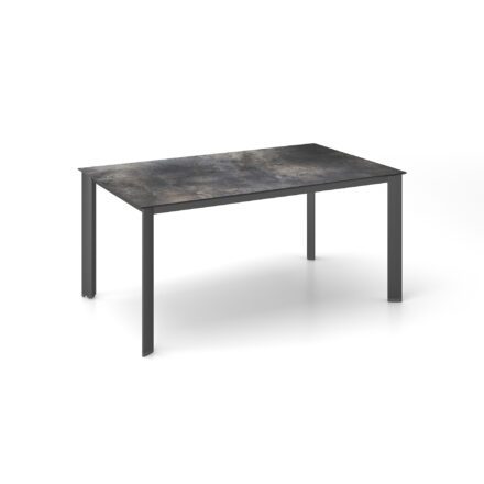 Kettler "Edge" Gartentisch, Gestell Aluminium anthrazit, Tischplatte HPL Titanit anthrazit, 160x95 cm