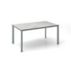 Kettler "Edge" Gartentisch, Gestell Aluminium silber, Tischplatte HPL hellgrau meliert, 160x95 cm