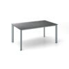 Kettler "Edge" Gartentisch, Gestell Aluminium silber, Tischplatte HPL Jura anthrazit, 160x95 cm