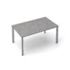Kettler "Edge" Gartentisch, Gestell Aluminium silber, Tischplatte HPL Kalksandstein, 160x95 cm