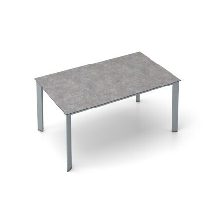 Kettler "Edge" Gartentisch, Gestell Aluminium silber, Tischplatte HPL Kalksandstein, 160x95 cm